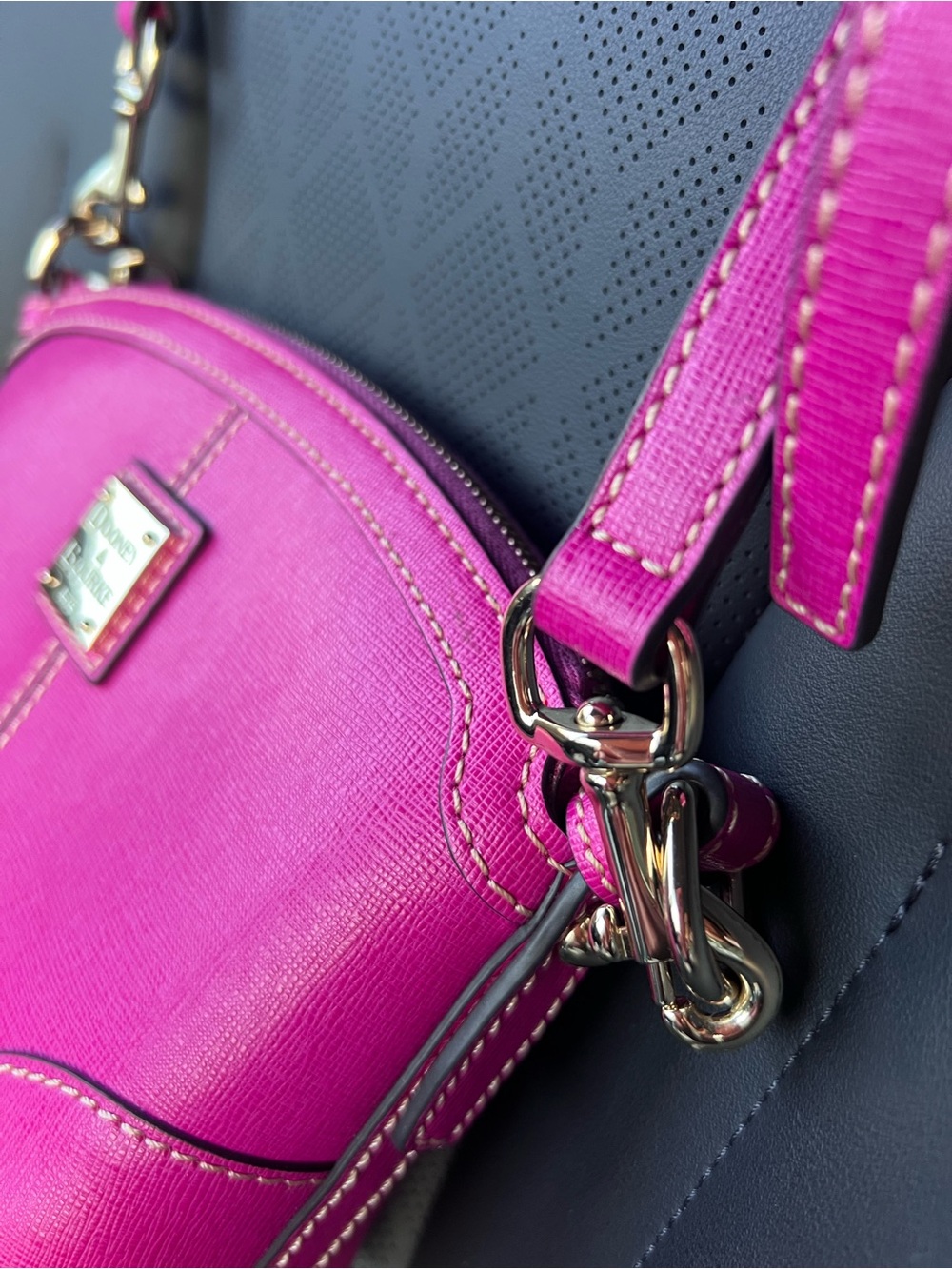 Dooney & Bourke Pink Leather Crossbody Bag